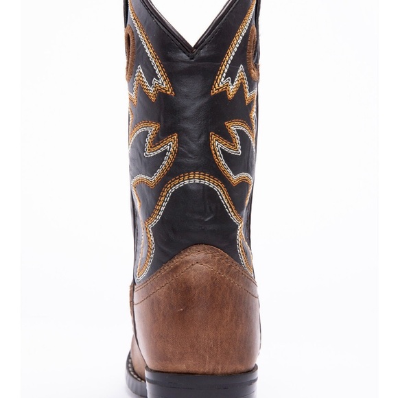Cody James Boys Western Cowboy Boots - Brown and Black - Picture 5 of 11